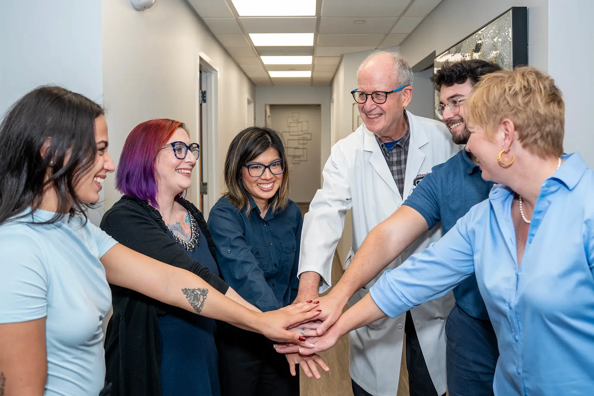 Connecticut Eye Consultants research team together in the practice